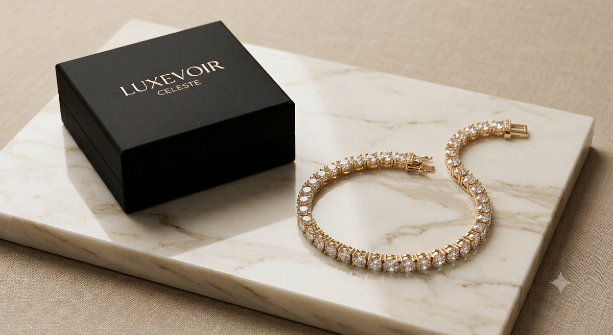LUXEVOIR CELESTE — Tennis Bracelet