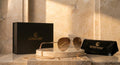 LUXEVOIR ÉCLAT — Gold Aviator Sunglasses
