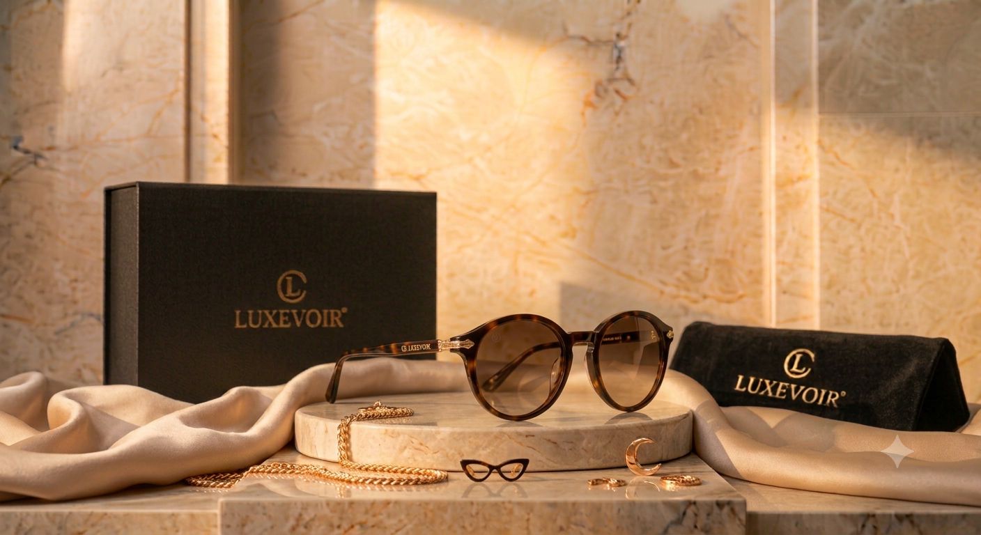 LUXEVOIR AMARA — Round Sunglasses
