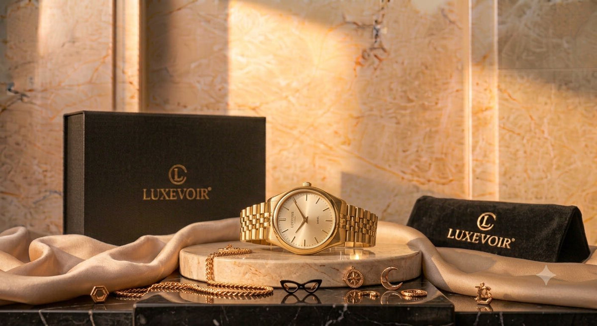 LUXEVOIR AUREL — Classic Gold Watch