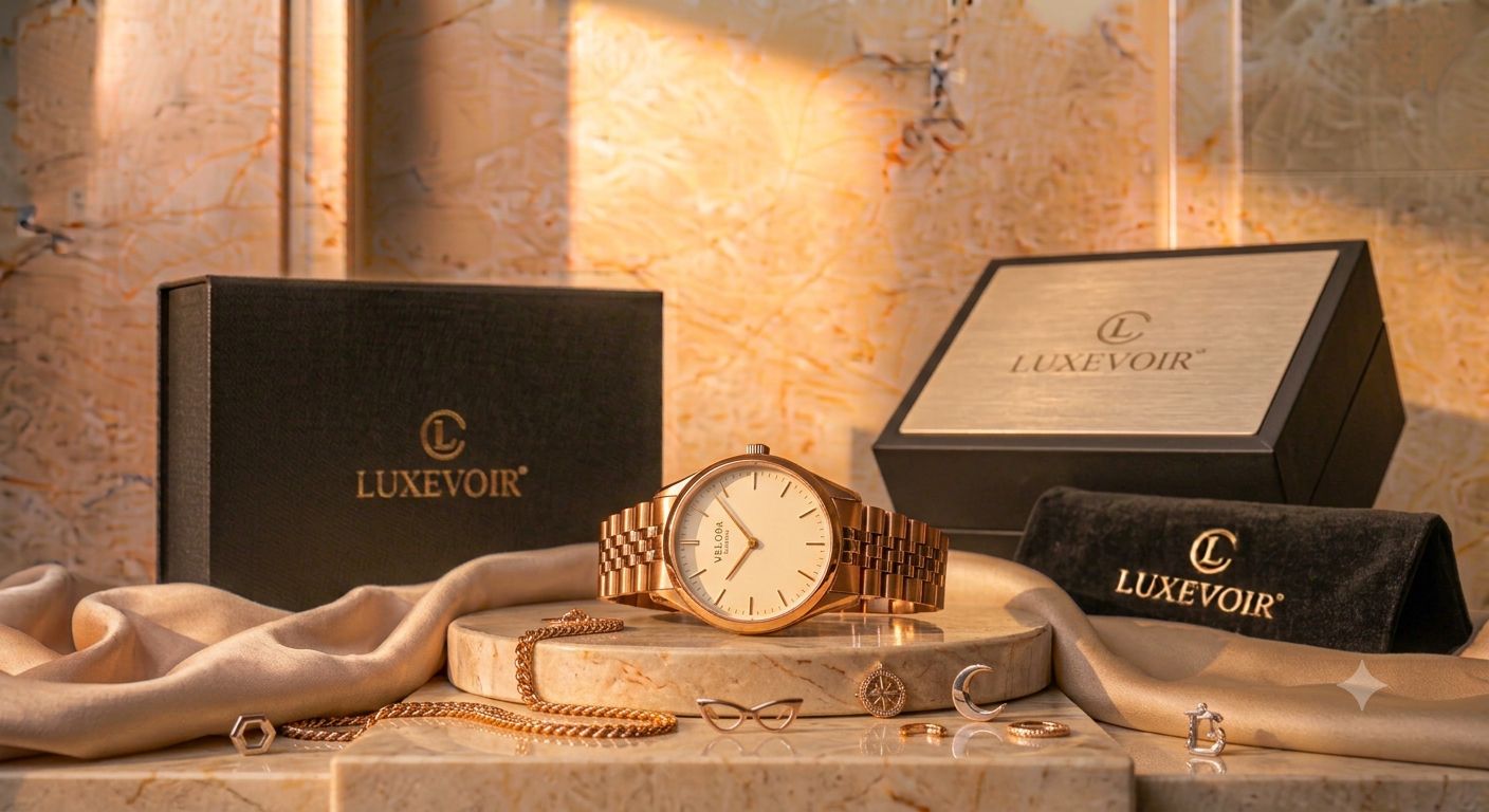 LUXEVOIR VELORA — Rose Gold Watch