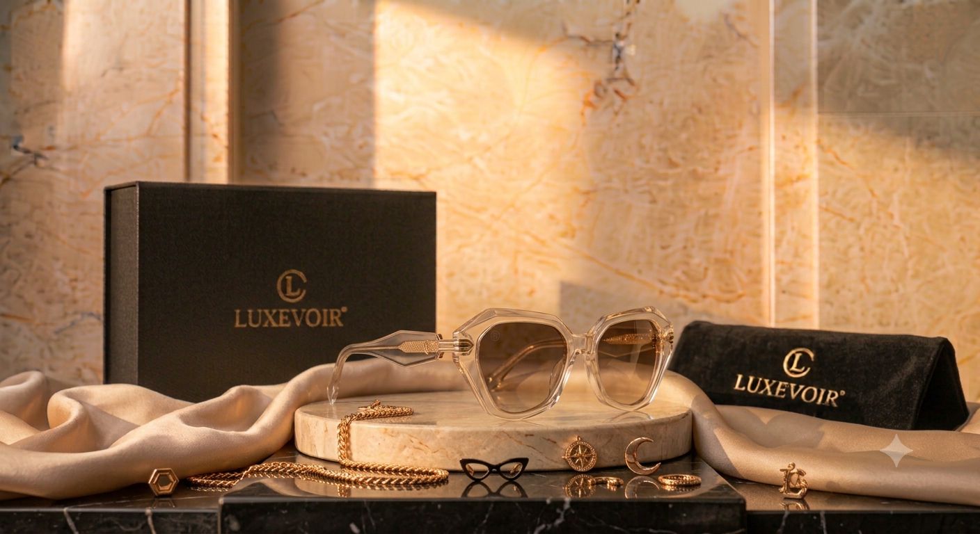 LUXEVOIR ISABELLE — Transparent Frame Sunglasses