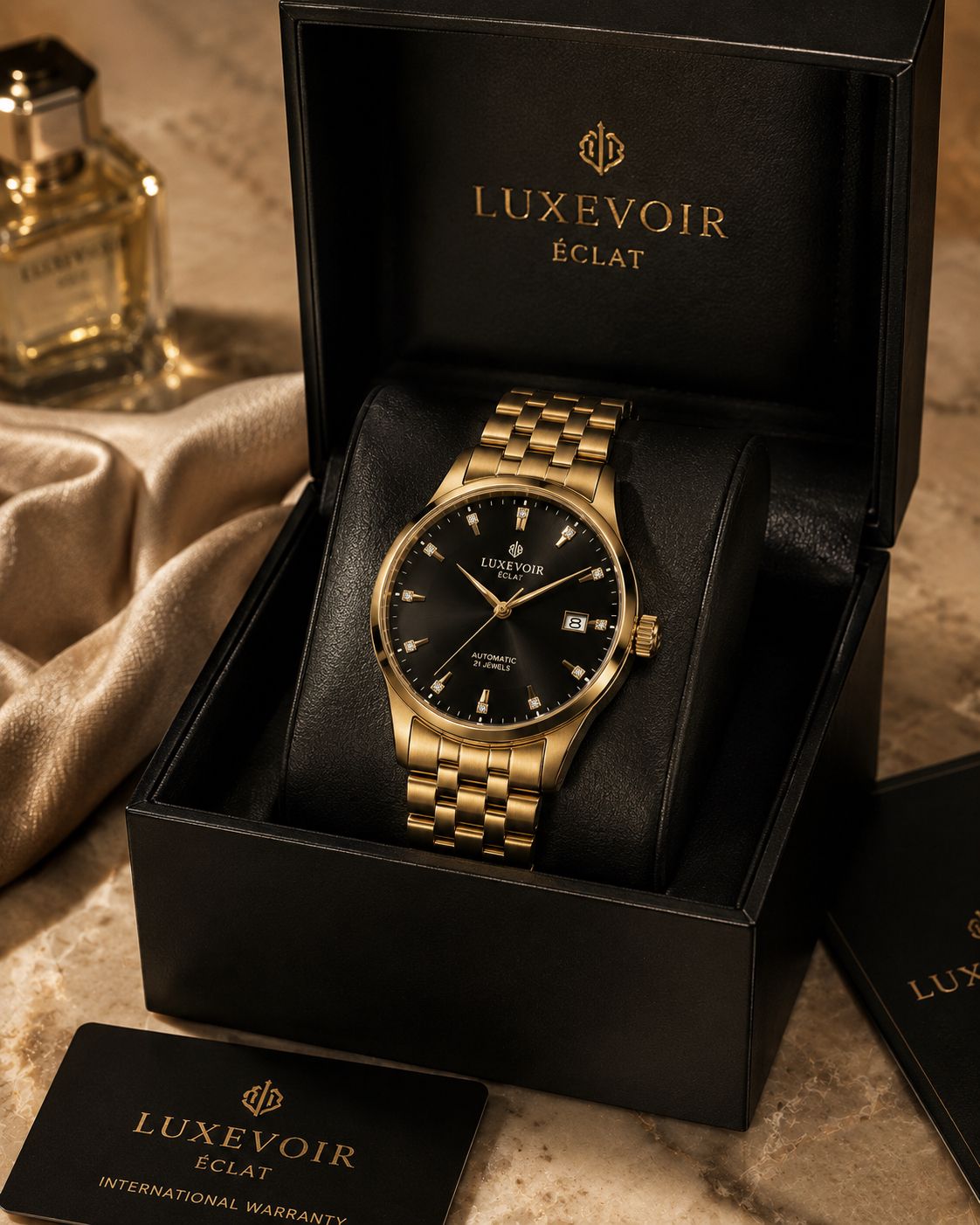 LUXEVOIR ÉCLAT — Diamond-Detail Watch